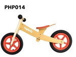 + Balance Bike Wooden with 2 wheels, Red Trim