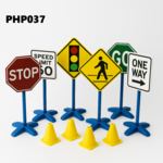 PHP037: Road Sign Set with Cones