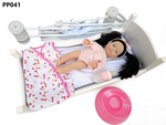+ Doll, stroller, bed