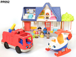 PP092: + Little People House, Fire truck, helicopter