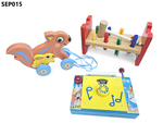 SEP015: + Hammer block, pull-along & wind-up radio
