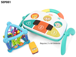 SEP081: + Baby piano, activity triangle & pull-back car