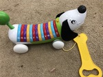 Pull along alphabet dog