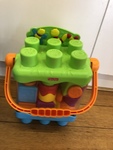 Baby interactive plastic block set