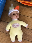 Baby doll dressed as a doll 