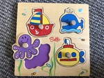 Hello baby wooden puzzle under the sea 