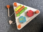 Baby triangle shapes and sounds wooden everearth