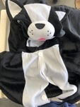 Dress up cat jump suit / black 