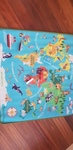 World map rug and travel 