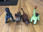 Five giant dinosaurs 