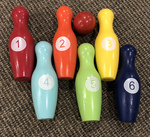 Wooden bowling set 