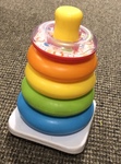 Wobbly rainbow ring stacker 