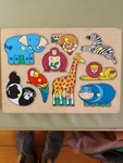 Wooden animal puzzle