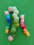 Wooden caterpillars 