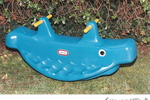 TEETER TOTTER 3 SEATER AQUA