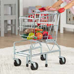 Grocery cart and items