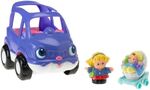 Little People Purple SUV with mum and baby figurines