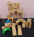 Jumbo Pinewood Blocks - set A