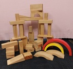 Jumbo Pinewood Blocks - set C