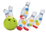 Colourful 10 pin bowling
