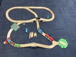 Wooden train set 