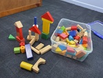 Wooden building blocks
