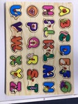Alphabet peg puzzle
