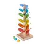 Wooden rainbow leaf tower