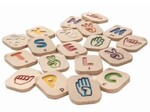 Hand Sign Alphabet A-Z wooden tile set