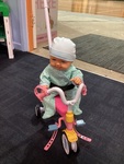 Dolls tricycle with baby