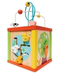 Wooden activity cube