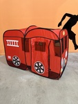 Pop up fire truck tent