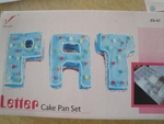 Letters cake tin