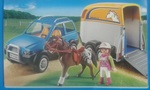 Playmobil suv and horse trailer
