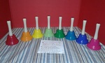 Rainbow hand bells