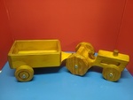 Wooden chunky tractor