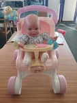 Fisher Price Walker Pram (with doll)