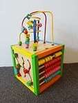Activity Cube with removable bead maze