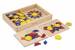 Melissa & Doug Pattern Blocks & Boards Classic Toy
