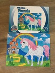Unicorn with a rainbow and castle puzzle