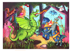 Djeco knight and dragon puzzle