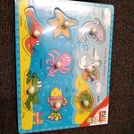 Chunky knob puzzle - sea animals 