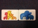 African Animals - Baby puzzle x2