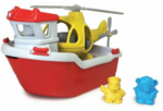 Rescue boat and Helicopter