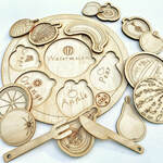 Wooden Fruit & Platter Puzzle