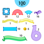 Magnetic Tile Ball Run