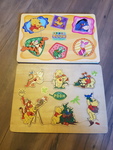 Pooh bear puzzle and Pooh Lots of Shapes Puzzle