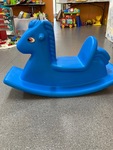 Blue Rocking Horse