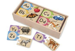 Matching alphabet puzzle