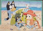 Bluey at the beach jigsaw